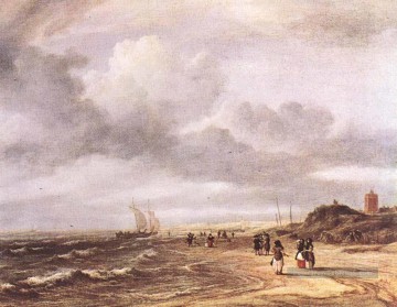 Paysage des plaines œuvres - Le rivage à Egmond et Zee paysage Jacob Isaakszoon van Ruisdael